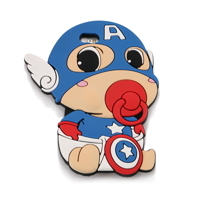 女款硅膠手機(jī)保護(hù)套，卡通奶嘴手機(jī)殼-硅膠套