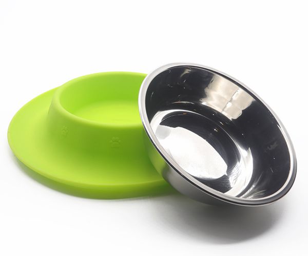 寵物吃飯喝水硅膠碗，防滑防溢出寵物硅膠食盆