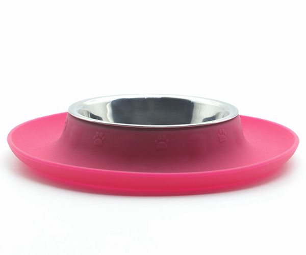 寵物吃飯喝水硅膠碗，防滑防溢出寵物硅膠食盆