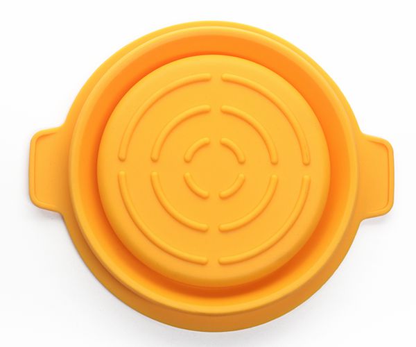 戶外野餐硅膠便當(dāng)碗，野營保鮮硅橡膠折疊碗